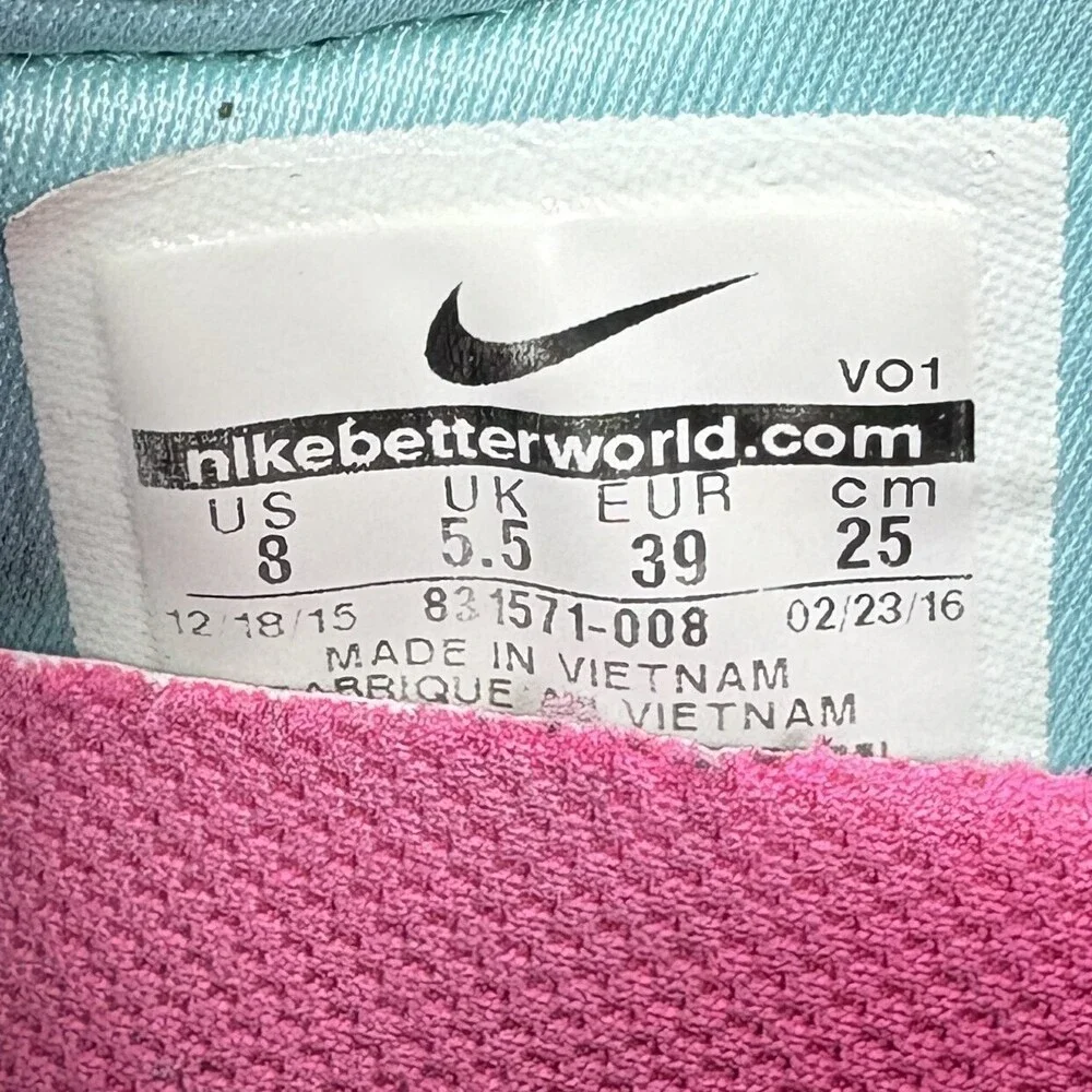 Nike Flex Supreme TR4 Black Pink Womens US Size 8 831571-008 Running Shoes